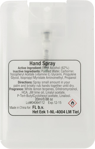 Handtvätt spray, 20 ml Creditclean